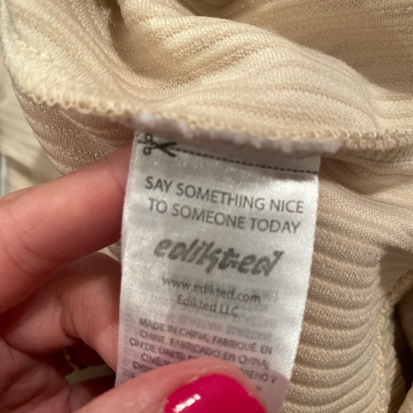 EDIKTED x UO cream beige romper/ onsie Small, XS - Picture 13 of 14